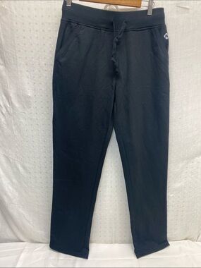 Naviskin Unisex Straight Leg Black Pull-On Pants with Drawstring Size M